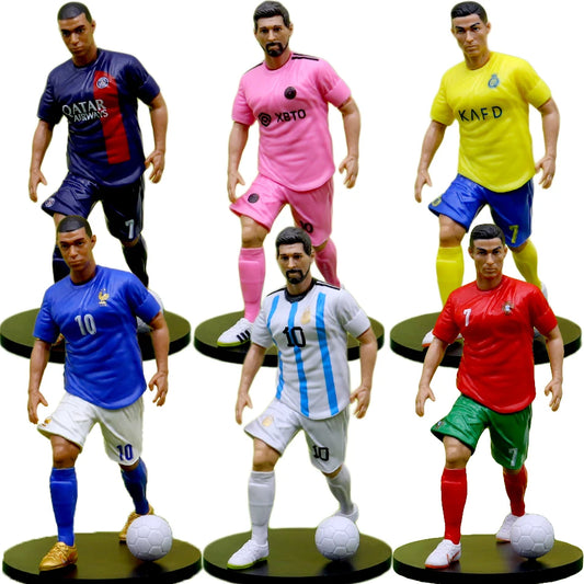 Figuras coleccionables de futbolistas