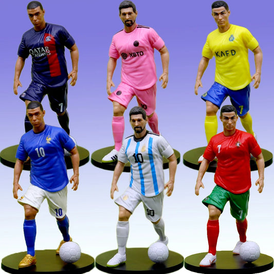 Figuras coleccionables de futbolistas